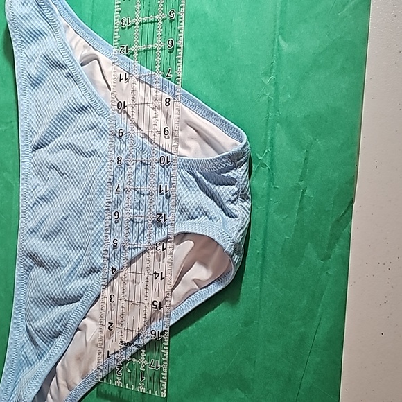 Shade & Shore Light blue textured Bikini BOTTOMs ONLY Size L VGUC - Picture 6 of 13